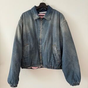 Acne Studios Padded Denim Bomber Jacket